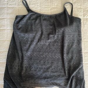 Elegant Gray Women's Swim Top